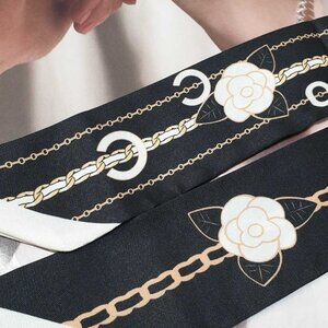 Skinny Scarf Fashion Women Wrap Hand Bag Accessory Hair Tie Luxe Trendy Gift